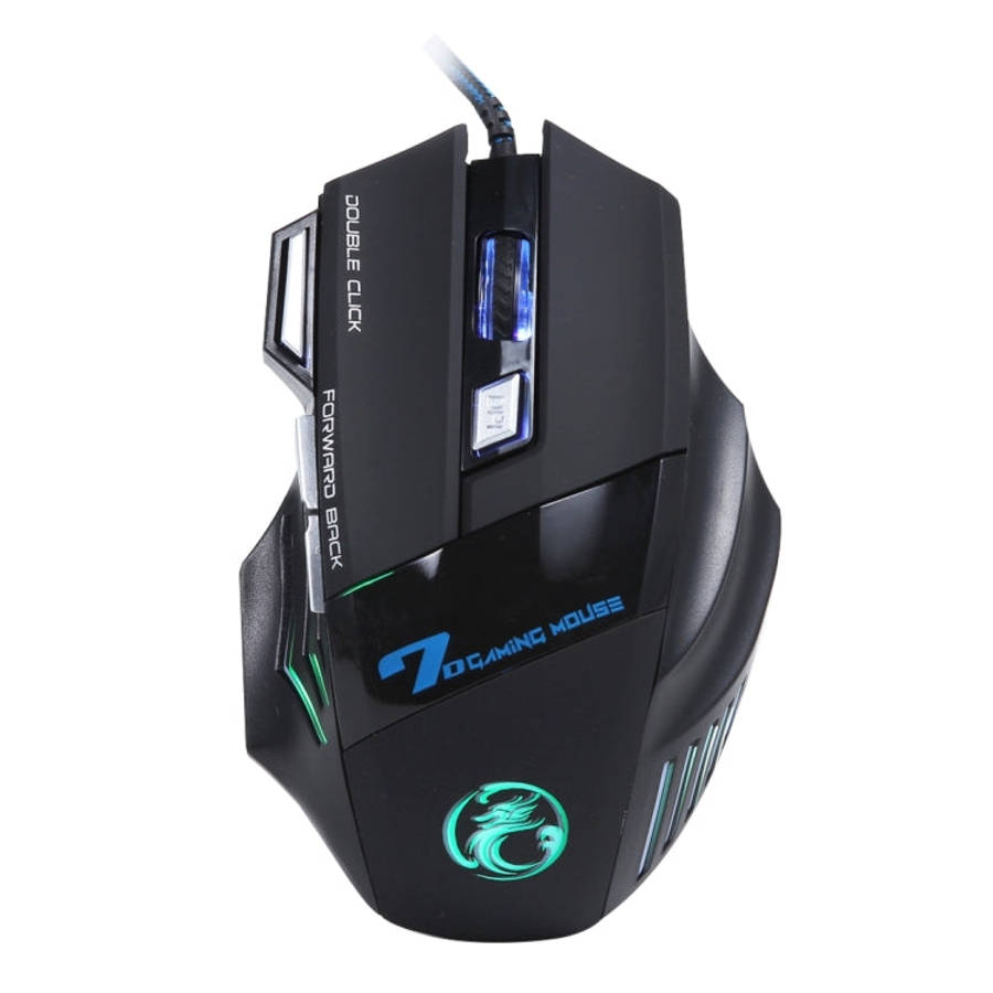7 Buttons with Scroll Wheel 5000 DPI LED Wired Optical Gaming Mouse for Computer PC Laptop, X7 7 ...