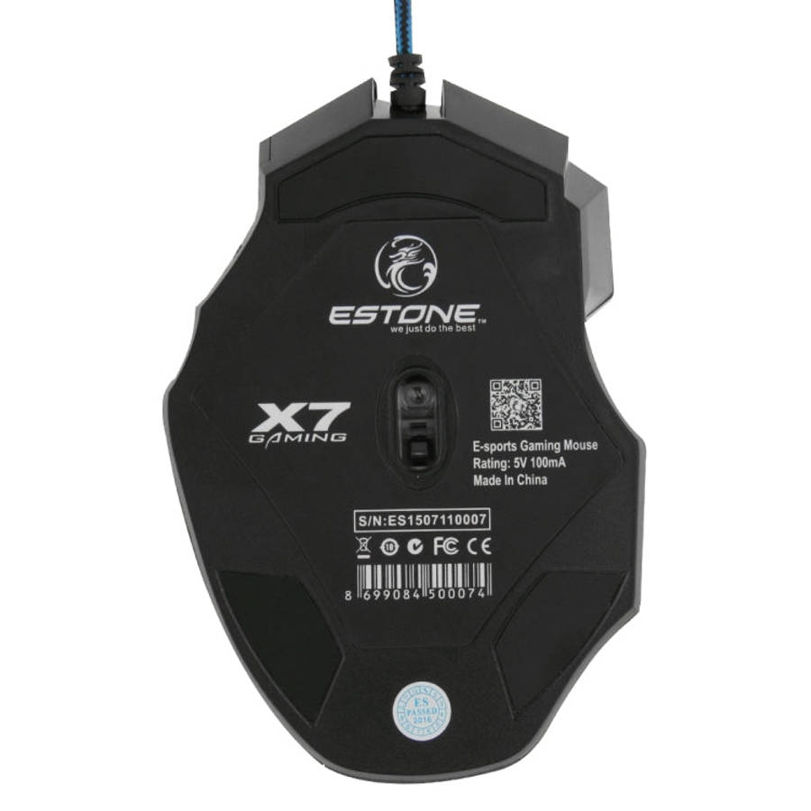 7 Buttons with Scroll Wheel 5000 DPI LED Wired Optical Gaming Mouse for Computer PC Laptop, X7 7 ...