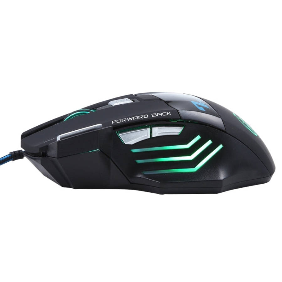 7 Buttons with Scroll Wheel 5000 DPI LED Wired Optical Gaming Mouse for Computer PC Laptop, X7 7 ...