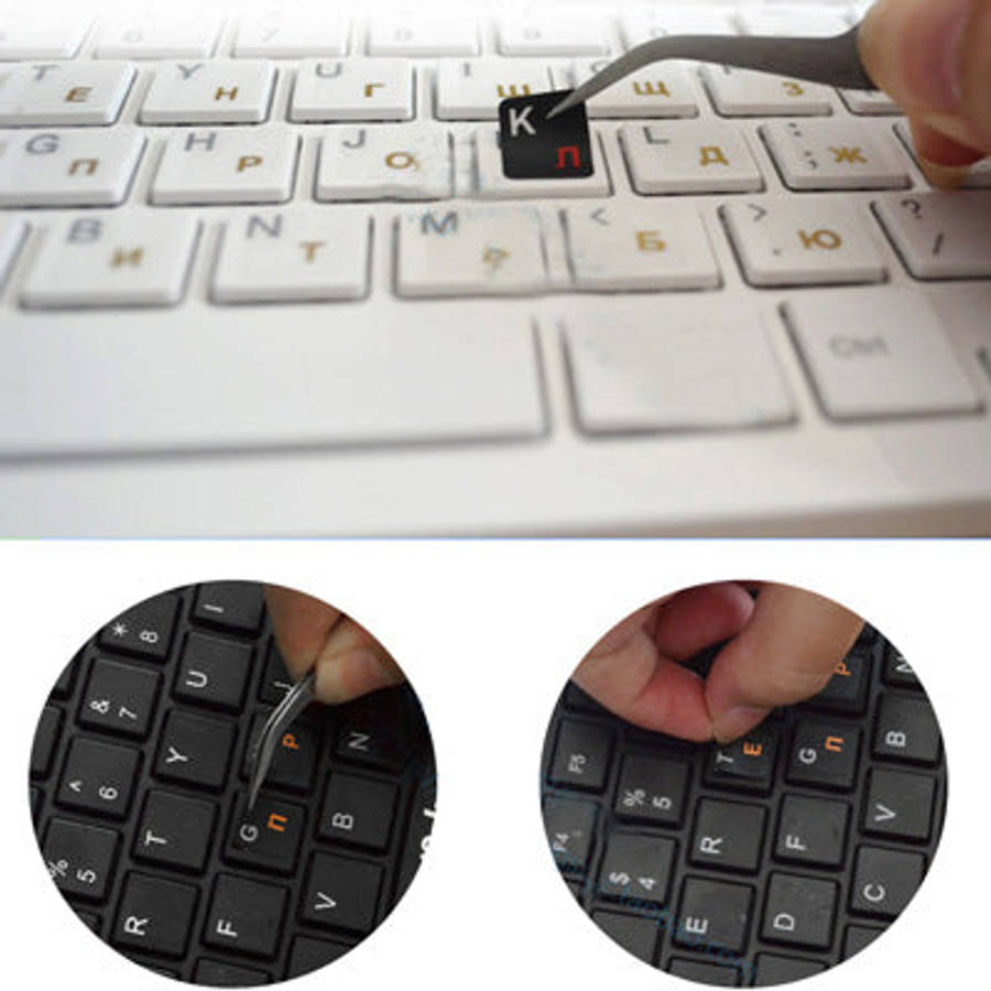 Italian Learning Keyboard Layout Sticker for Laptop / Desktop Computer Keyboard, Italian