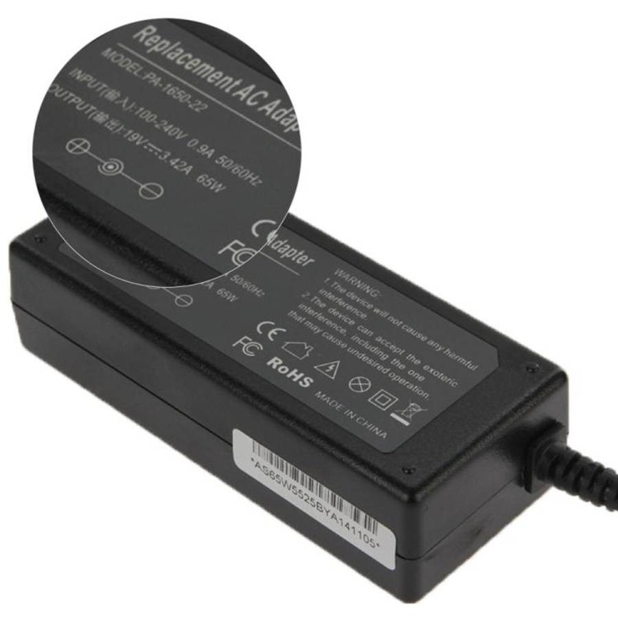 65W 19V 3.42A AC Adapter for Acer Laptop, Output Tips: 5.5mm x 2.5mm, 3.42A