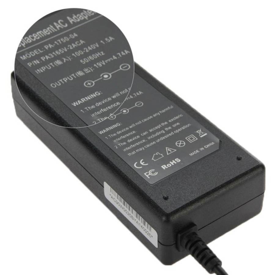 90W 19V 4.74A AC Adapter for Acer Laptop, Output Tips: 5.5mm x 2.5mm, 4.74A