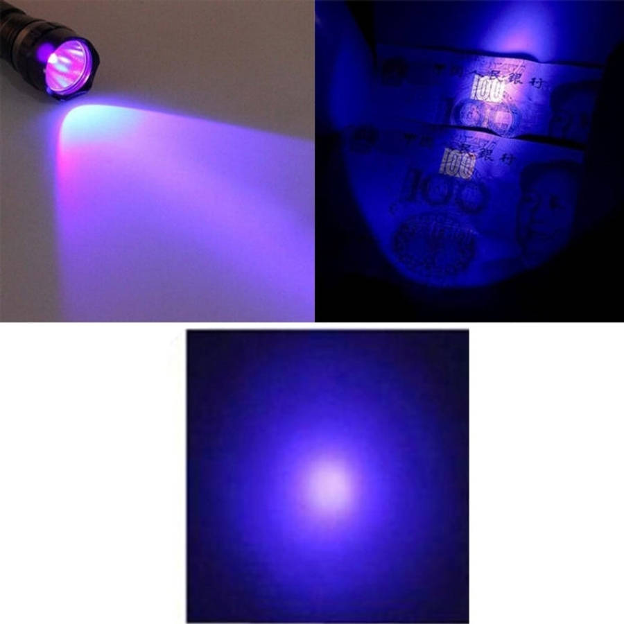 600LM 5-Modes Purple Light UV Flashlight