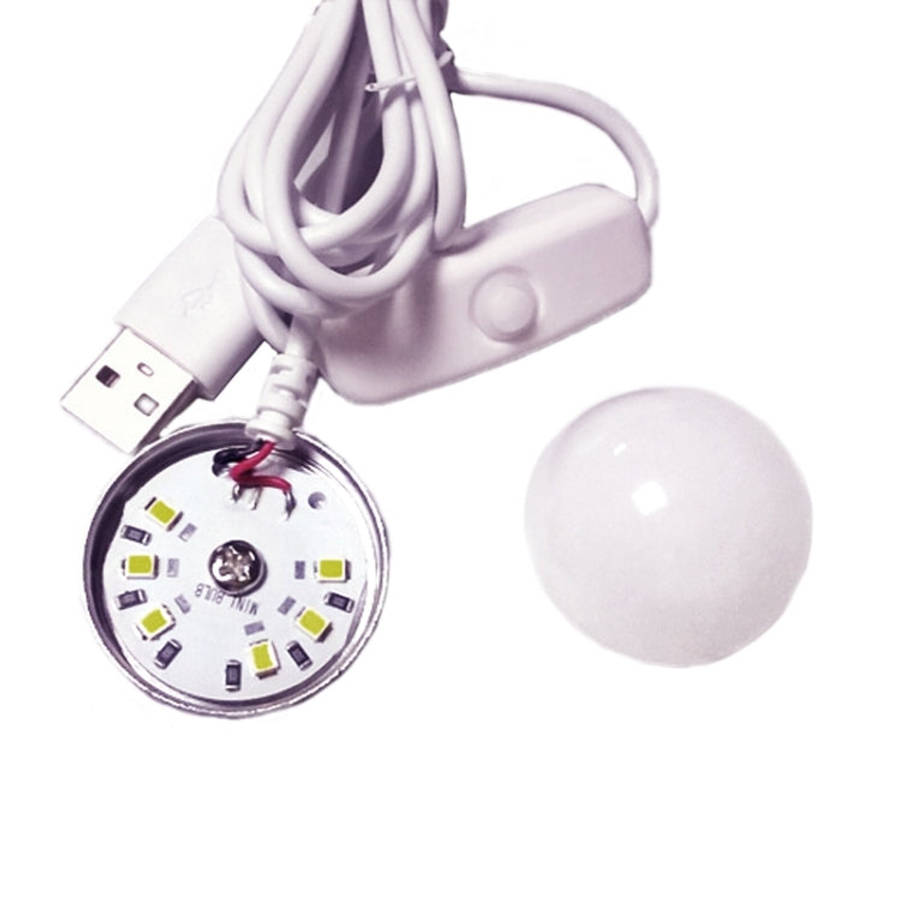 USB-2W 5V 140-150Lumens 6 LED, Warm White Light