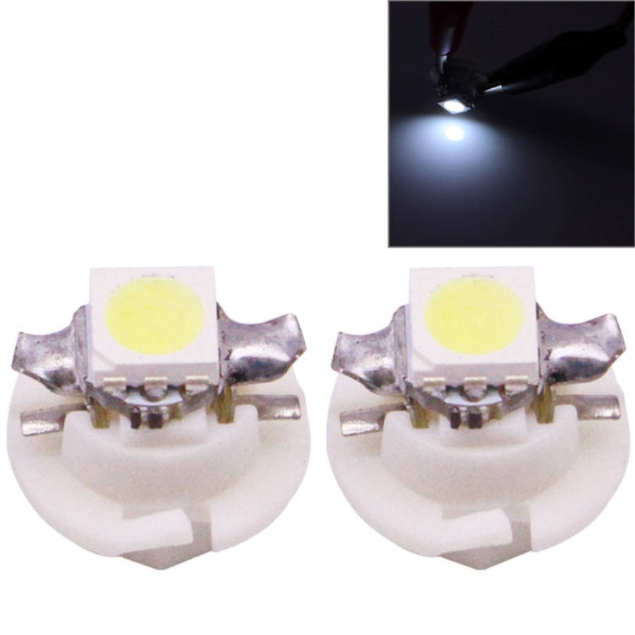 2 PCS B8.4 0.2W 12LM 1 LED SMD 5050 LED Instrument Light Bulb Dashboard Light for Vehicles, DC 12...