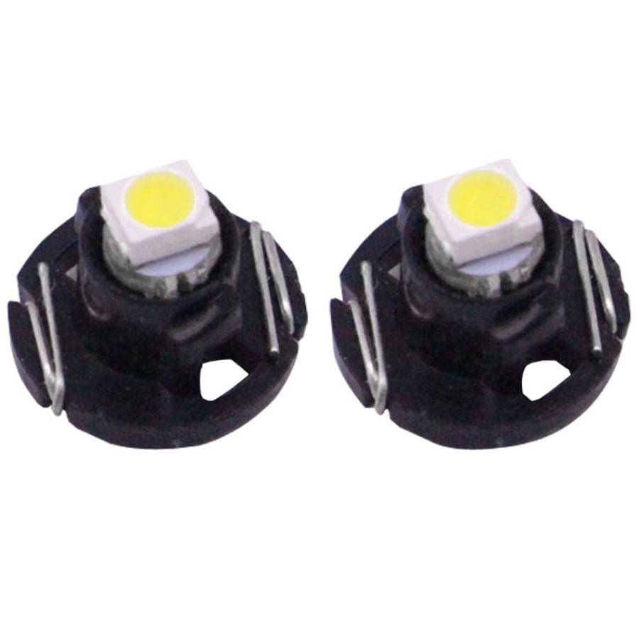 2 PCS T4.2 White Light 0.1W 5LM 1 LED SMD 3528 LED Instrument Light Bulb Dashboard Light for Vehi...