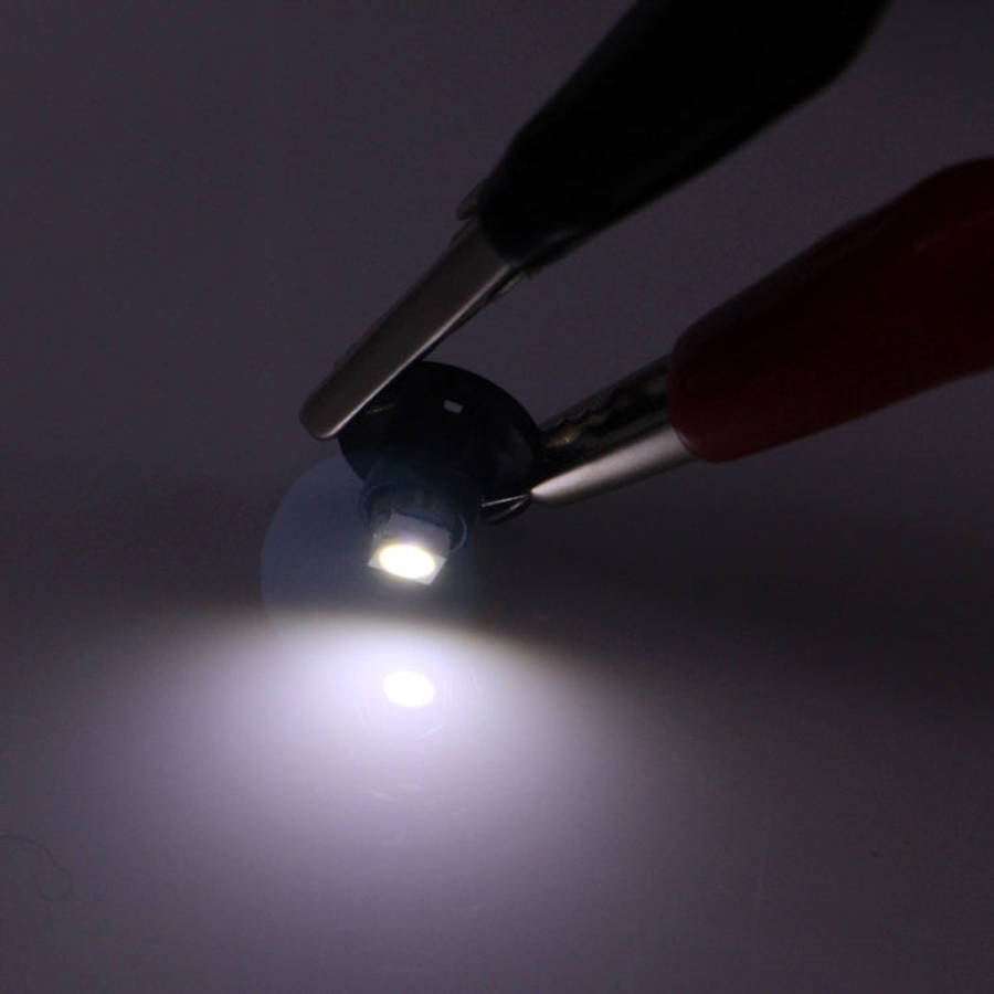2 PCS T4.2 White Light 0.1W 5LM 1 LED SMD 3528 LED Instrument Light Bulb Dashboard Light for Vehi...
