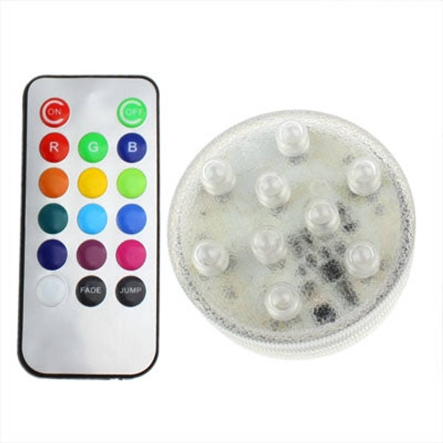 9 LED, 13 Colors Light, with Remote Control