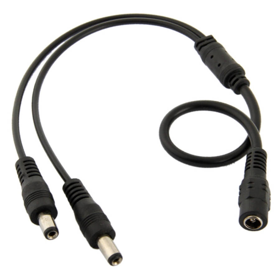 5.5mm x 2.1mm DC Power Female Barrel to 2 Male Barrel Connector Cable for LED Light Controller, L...
