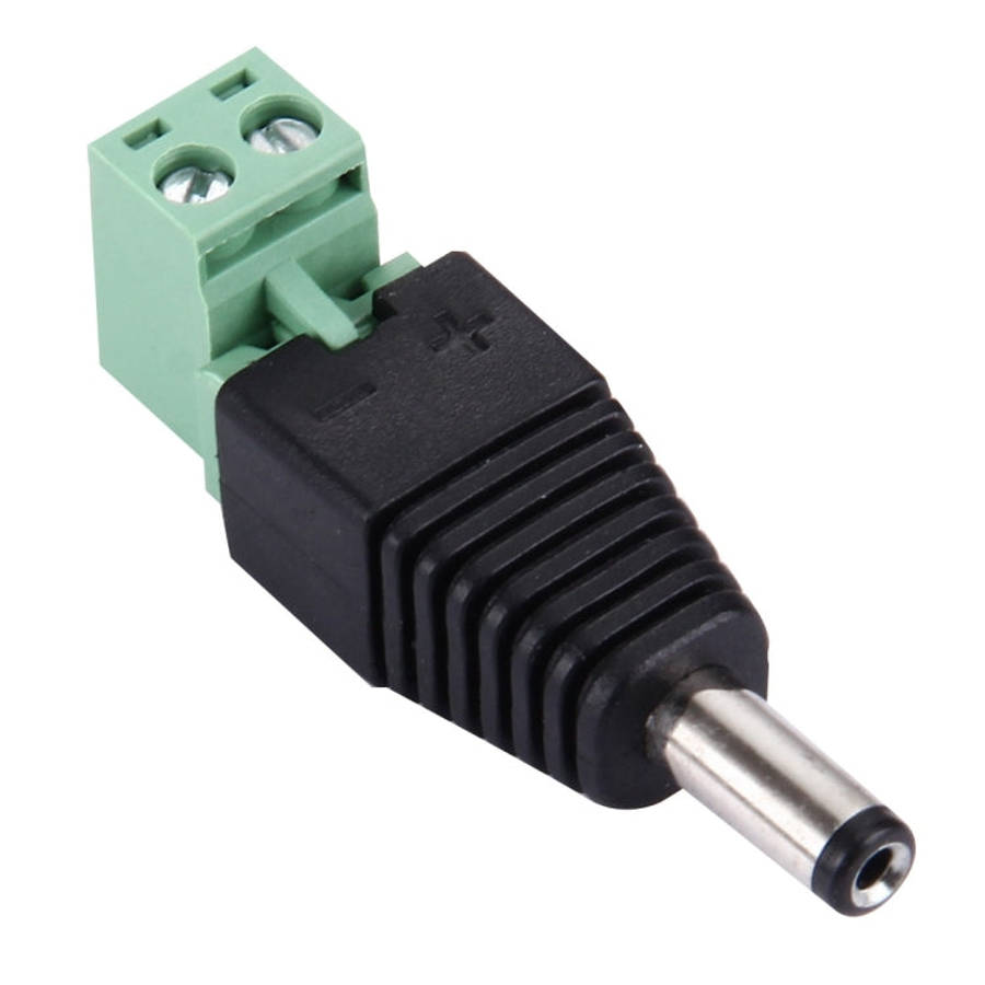 5 PCS 5.5 x 2.1mm DC Power Male Connector for CCTV Camera