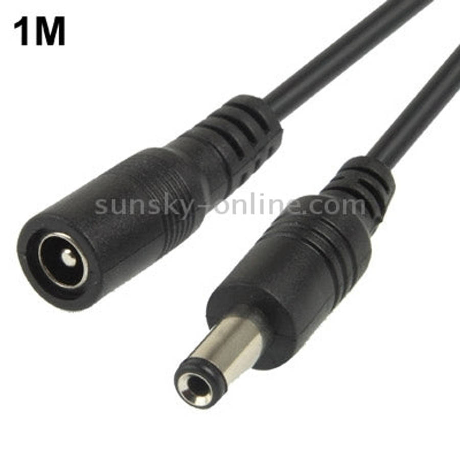 5.5 x 2.1mm DC Power Female Barrel to Male Barrel Connector Cable for LED Light Controller, Lengt...