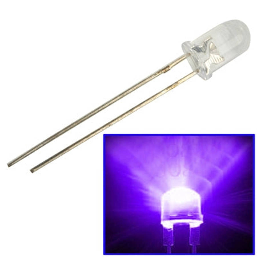 1000 PCS 5mm Water Clear LED Lamp