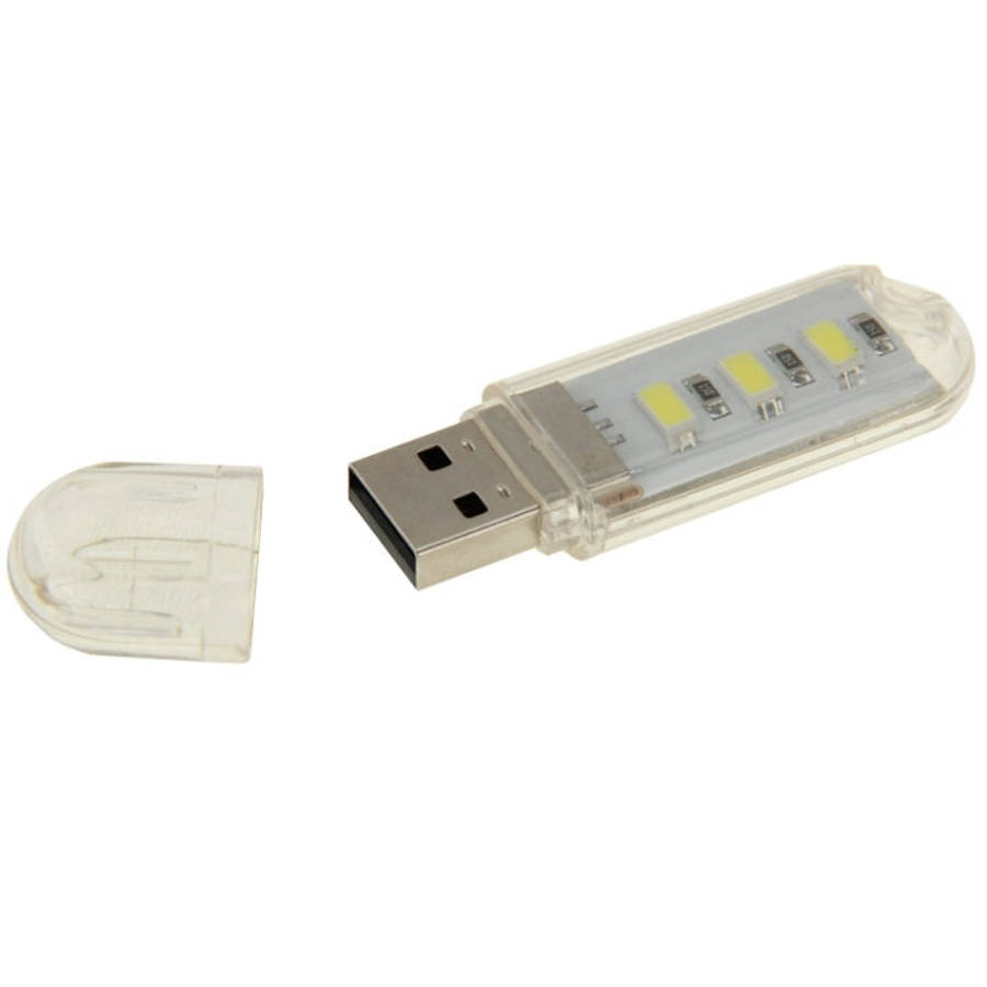3 LED SMD 5630 1.5W USB Flash Disk Style USB Light Lamp, White Light, Green Light, Warm White Light