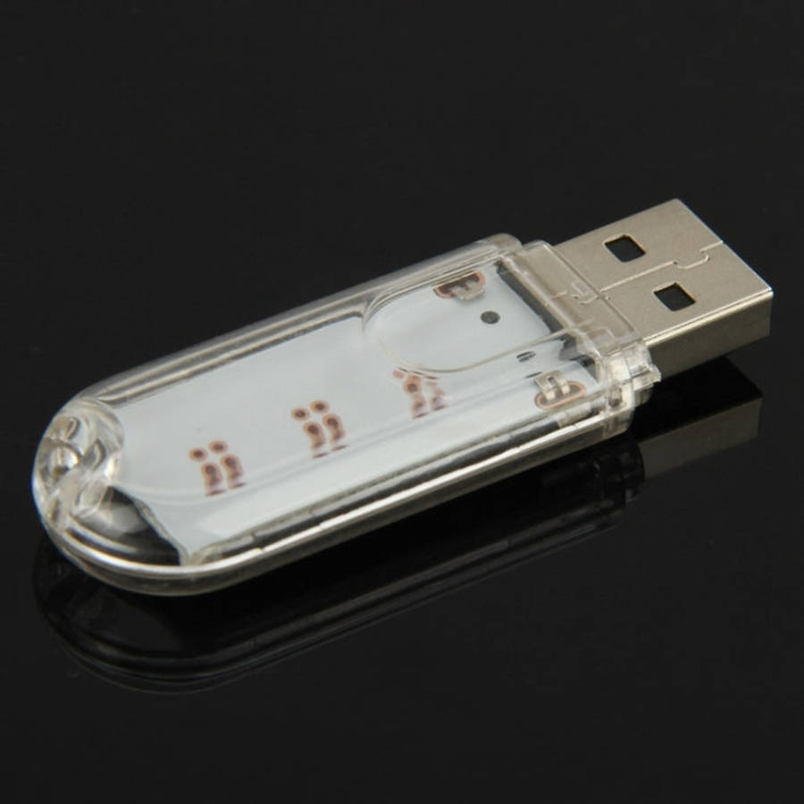3 LED SMD 5630 1.5W USB Flash Disk Style USB Light Lamp, White Light, Green Light, Warm White Light
