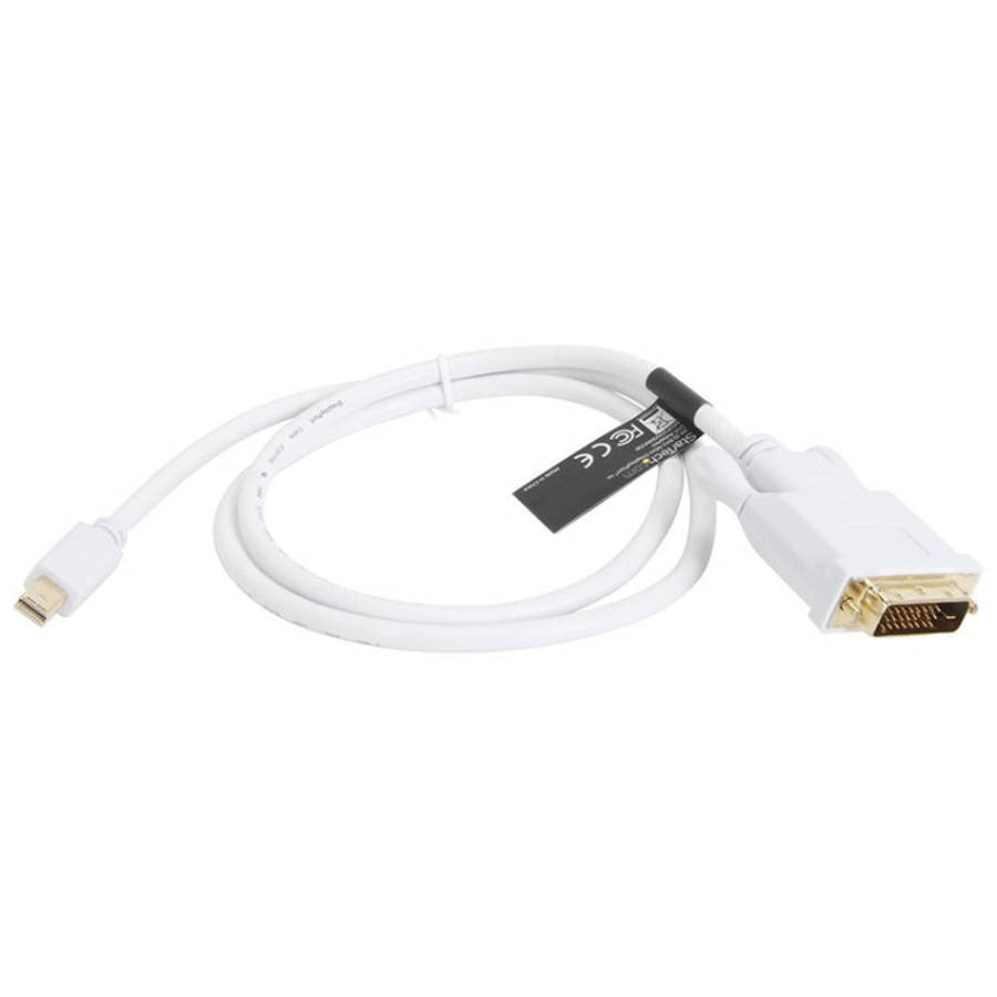 Mini DisplayPort to DVI 24+1 Male Cable Convertor adapter, Cable Length: 1.8M, Mini DP to DVI 24+...