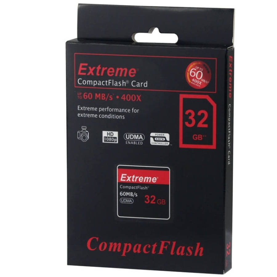 32GB Extreme Compact Flash Card, 400X Read  Speed, up to 60 MB/S (100% Real Capacity), 32GB