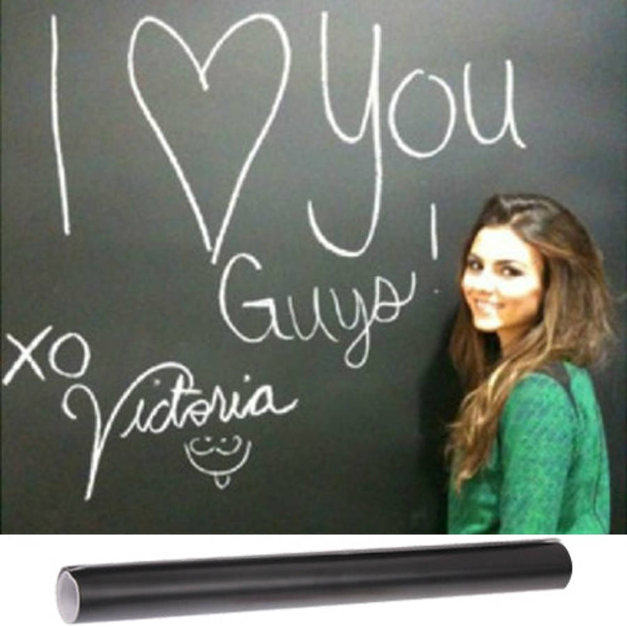 PVC Matte Blackboard Wallpaper / Graffiti Board Blackboard Wallpaper Wall Sticker, Size: 200(L) x...