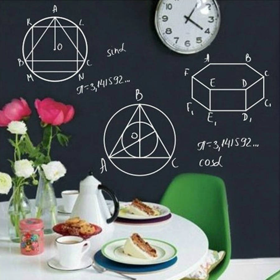 PVC Matte Blackboard Wallpaper / Graffiti Board Blackboard Wallpaper Wall Sticker, Size: 200(L) x...