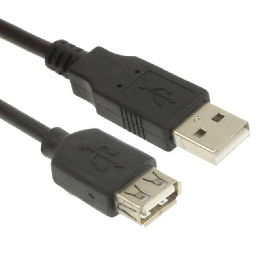USB 2.0 AM to AF Extension Cable, Length: 1.5m, Length: 1.5m