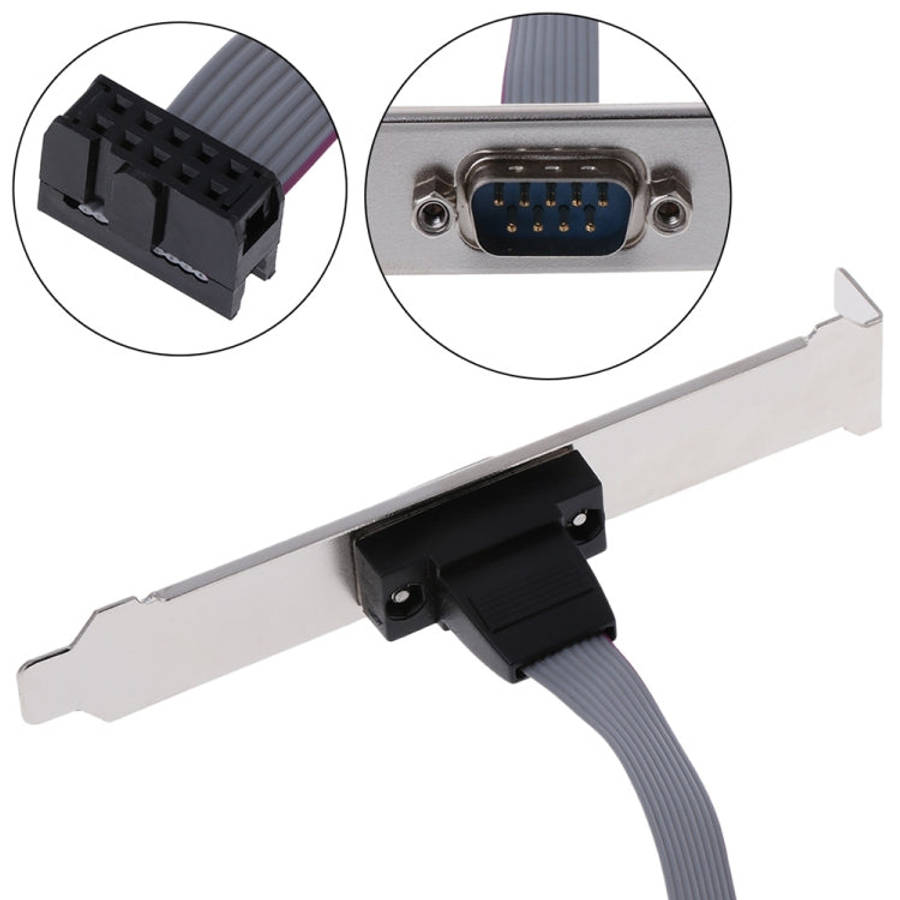 DB9 9pin Com Port host case Cable / RS232 port plate cable, Length: 36cm, RS232,Length: 36cm