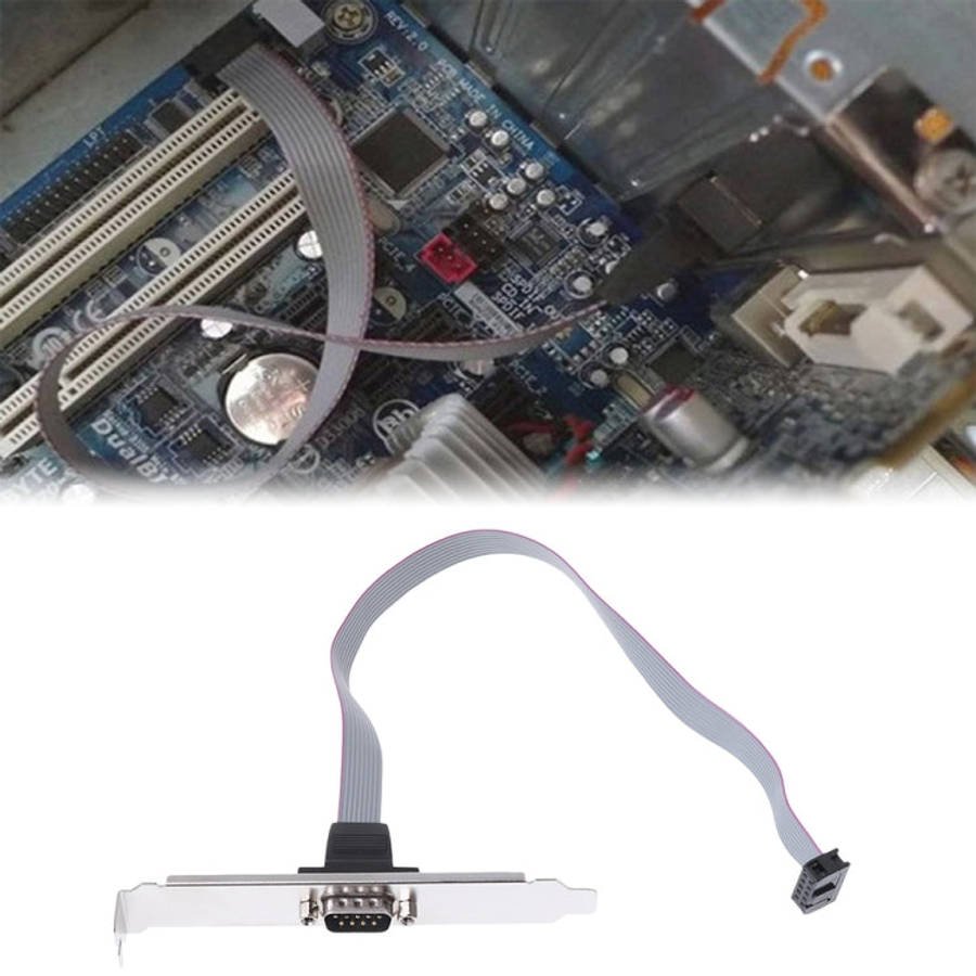 DB9 9pin Com Port host case Cable / RS232 port plate cable, Length: 36cm, RS232,Length: 36cm