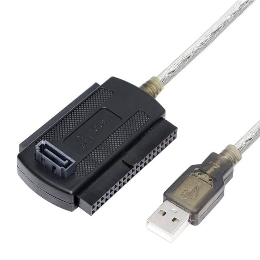 USB 2.0 to IDE & SATA Cable Cable Length: approx 55cm, USB 2.0 to IDE & SATA (EU Plug), USB 2.0 t...
