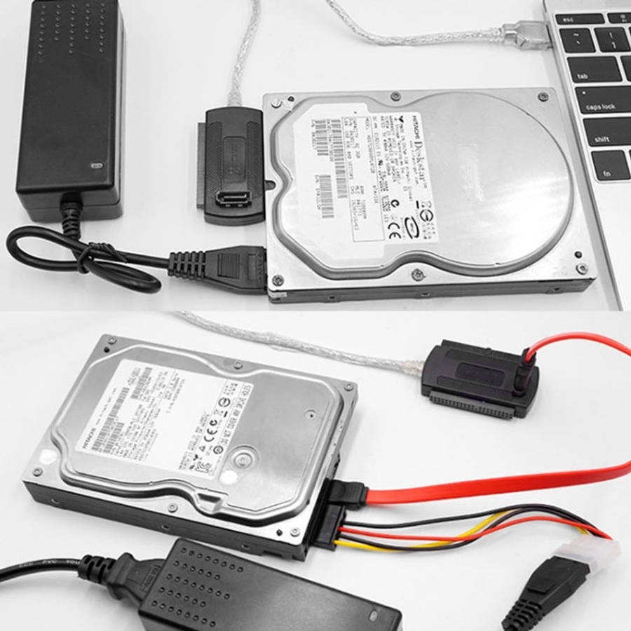 USB 2.0 to IDE & SATA Cable Cable Length: approx 55cm, USB 2.0 to IDE & SATA (EU Plug), USB 2.0 t...