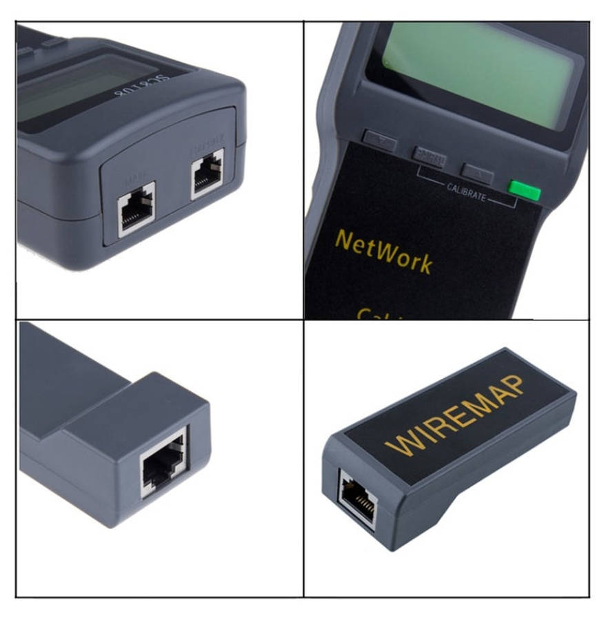 Portable Wireless Network cable Tester SC8108 LCD Digital PC Data Network CAT5 RJ45 LAN Phone Cab...