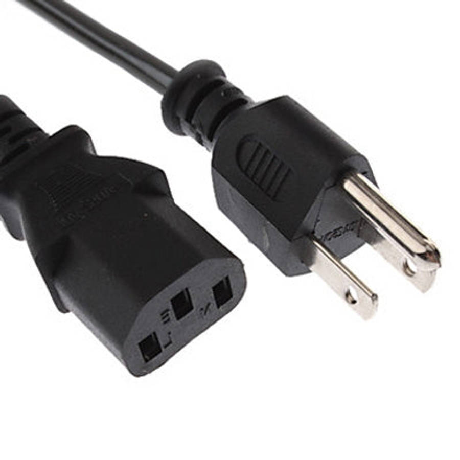 Universal US 3 Prong AC Power Cords for Desktop Computer Printer Monitor Plug, Cable Length: 1.2m...