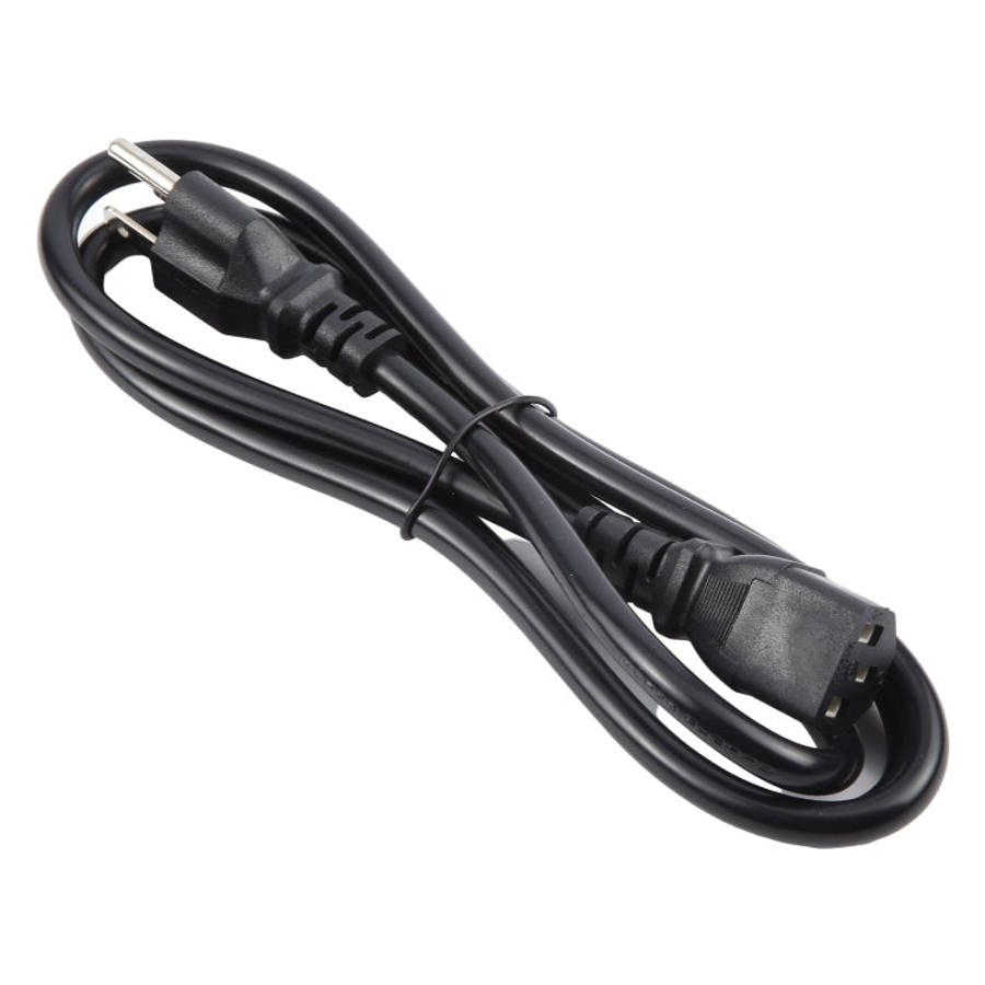 Universal US 3 Prong AC Power Cords for Desktop Computer Printer Monitor Plug, Length:1.5m, 1.5m