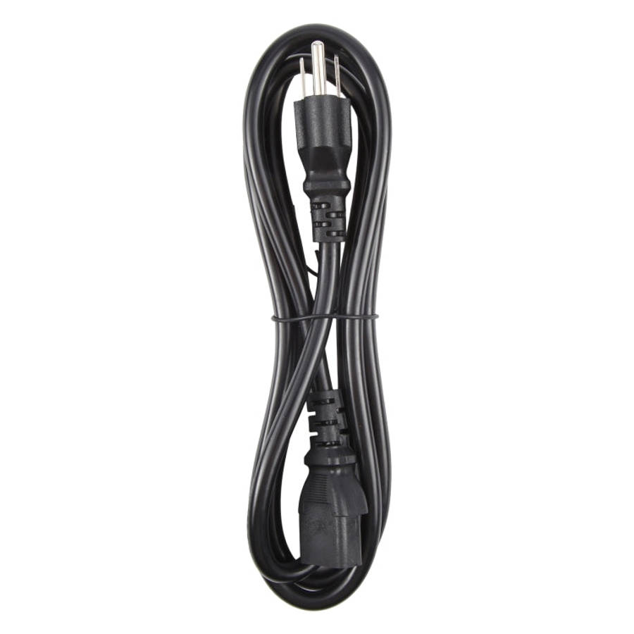Universal US 3 Prong AC Power Cords for Desktop Computer Printer Monitor Plug, Length:1.5m, 1.5m