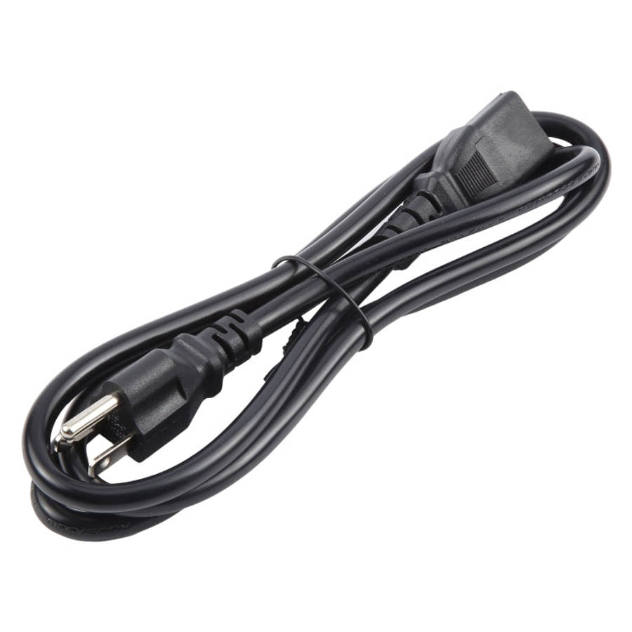 Universal US 3 Prong AC Power Cords for Desktop Computer Printer Monitor Plug, Length:1.5m, 1.5m