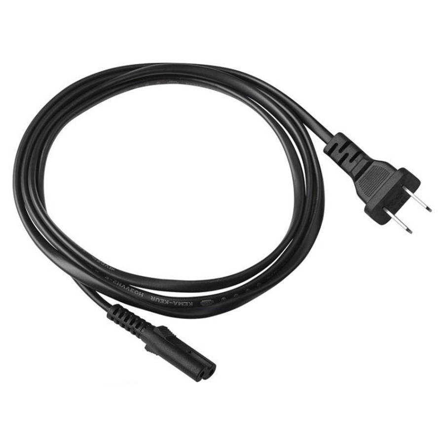 1.2m 2 Prong Style US Notebook Power Cord, US Plug, Length:1.2m