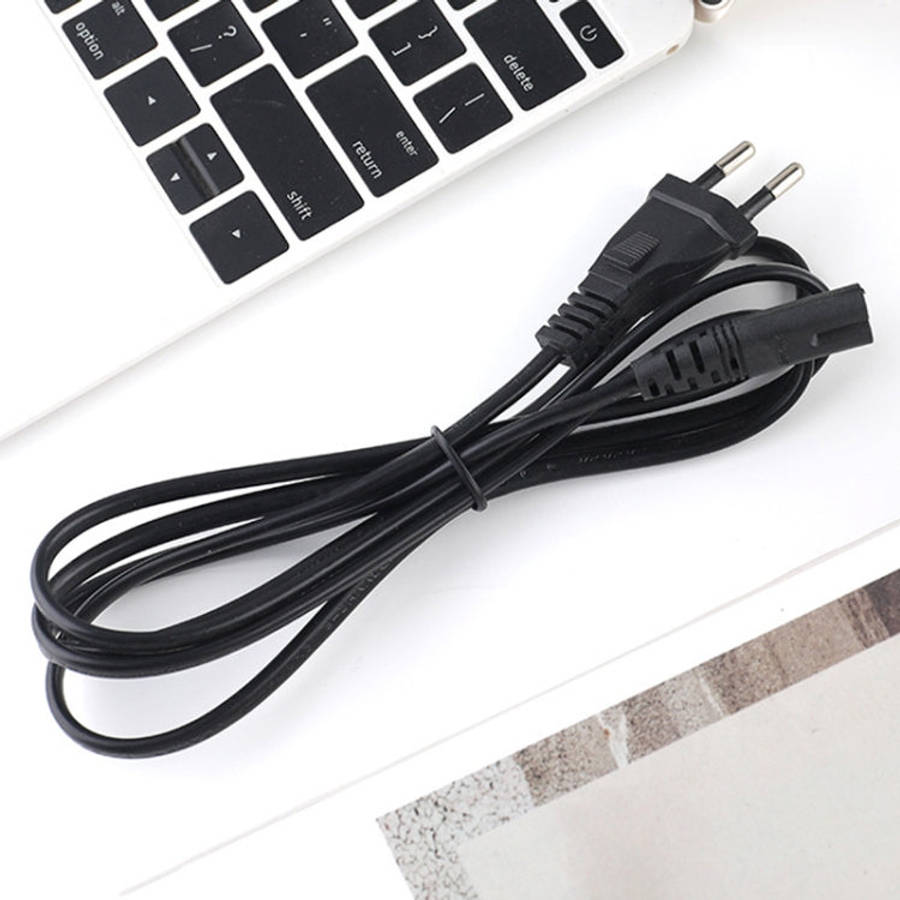 2 Prong Style EU Notebook Power Cord, Cable Length: 1.5m, 1.5m