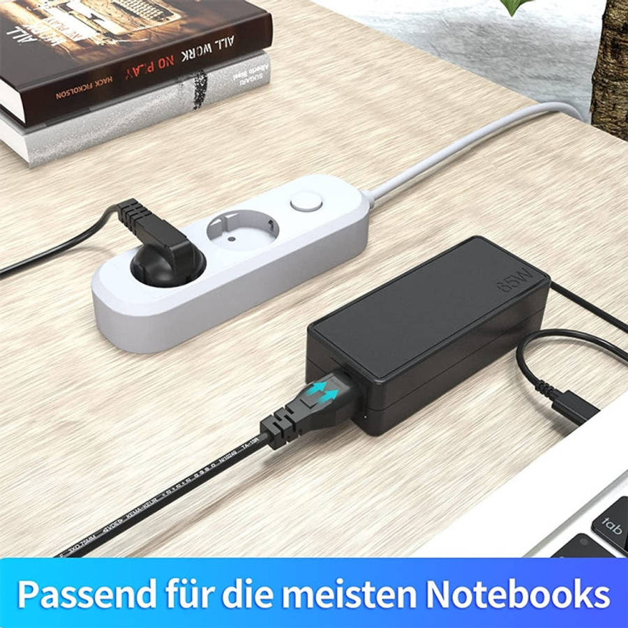 1.5m 3 Prong Style EU Notebook Power Cord, EU Plug, Length:1.5m