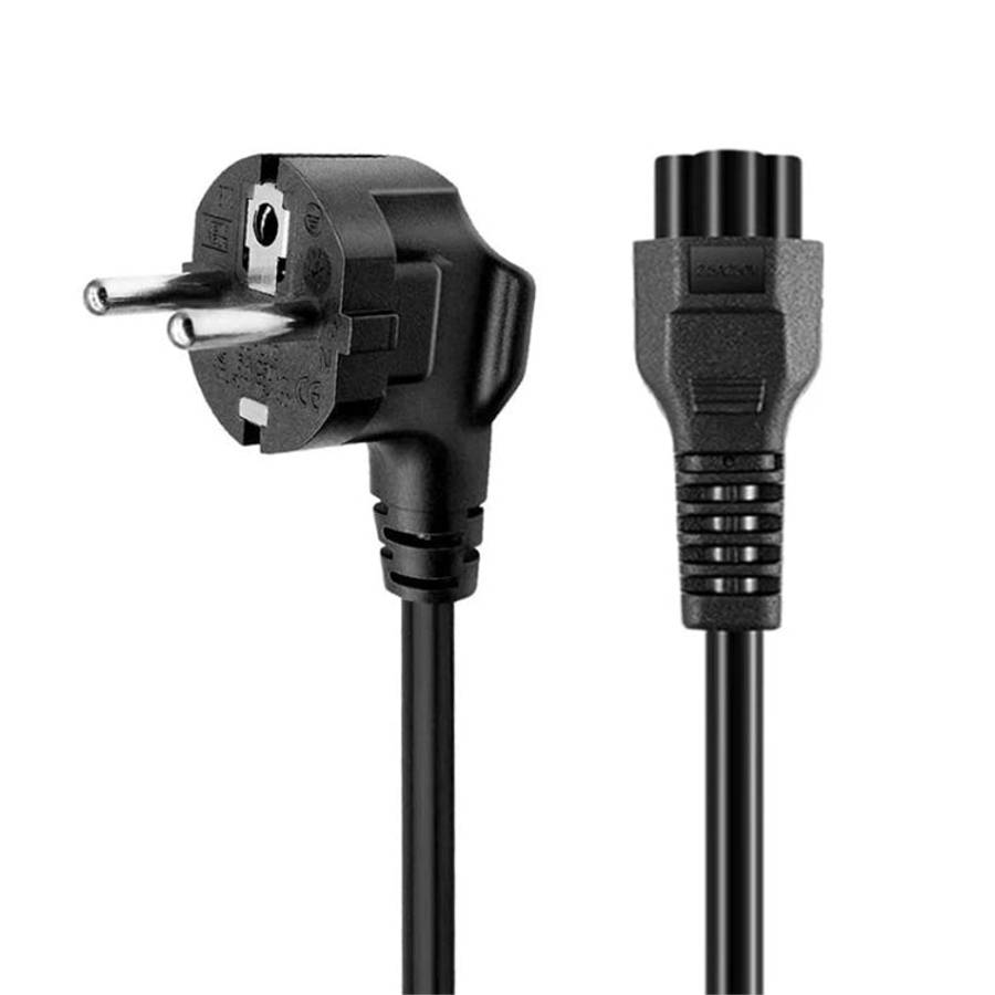 High Quality 3 Prong Style EU Notebook AC Power Cord, Length: 1.8m, 3 Prong Style EU Plug, Length...