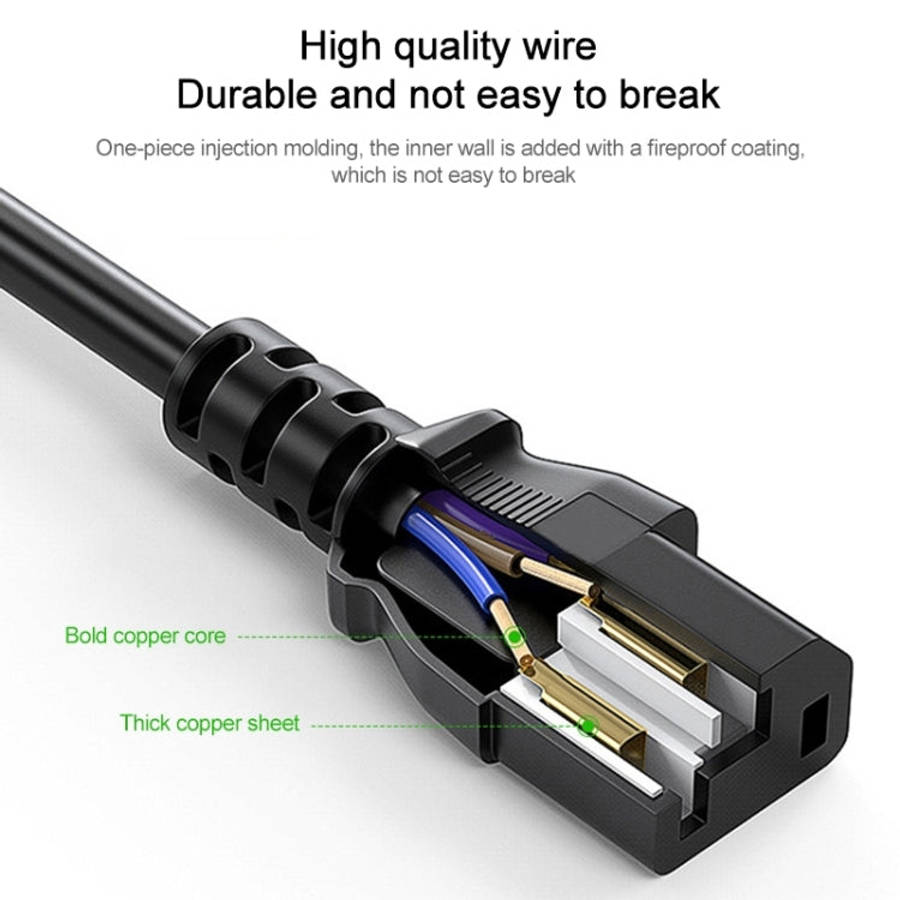 EU Plug Computer PC Power Cord 3 Pin Cable, Length: 1.8m, 1.8m x 1.5