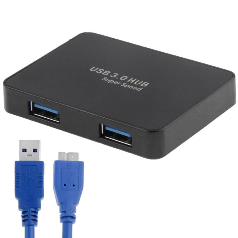 CR-H302 Mirror Surface 4 Ports USB 3.0 Super Speed 5Gbps HUB + 60cm USB 3.0 Transmission Cable, H...