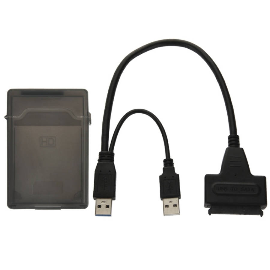 USB 2.0 / USB 3.0 To SATA Cable with 2.5 inch HDD Protection Box, Support up to 4TB Speed, USB 3....