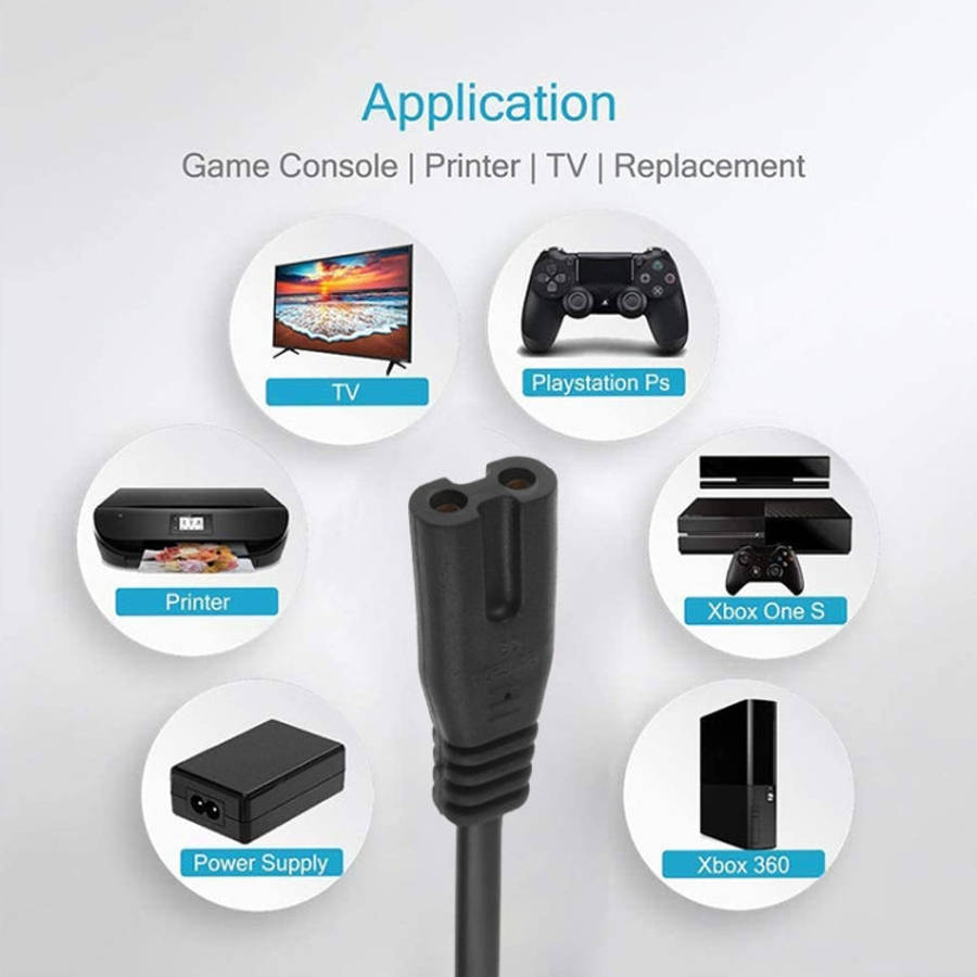 2 Prong Style US Plug AC Power Cord with 304 Switch, Length: 1.5m, Length: 1.5m