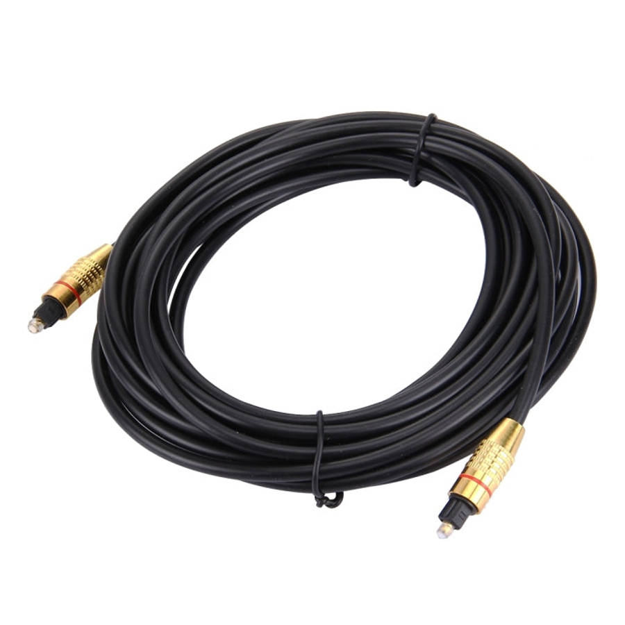 Digital Audio Optical Fiber Toslink Cable, Cable Length: 5m, OD: 5.0mm, 5m