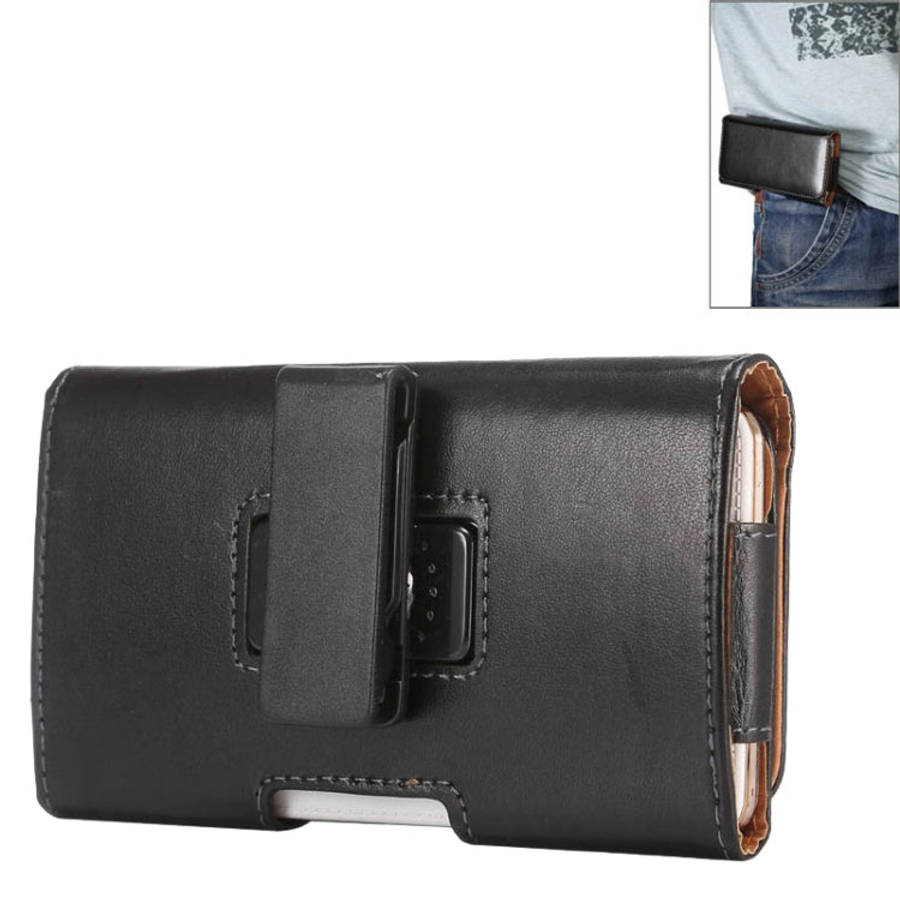5.5 inch Sheepskin Texture Universal Rotatable Horizontal Style Leather Case with Belt Hole for G...