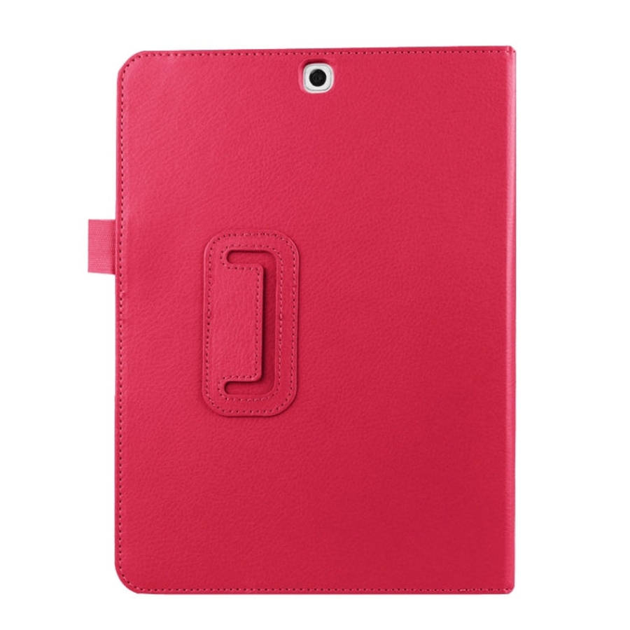 Litchi Texture Horizontal Flip Solid Color Smart Leather Case with Two-folding Holder & Sleep / W...