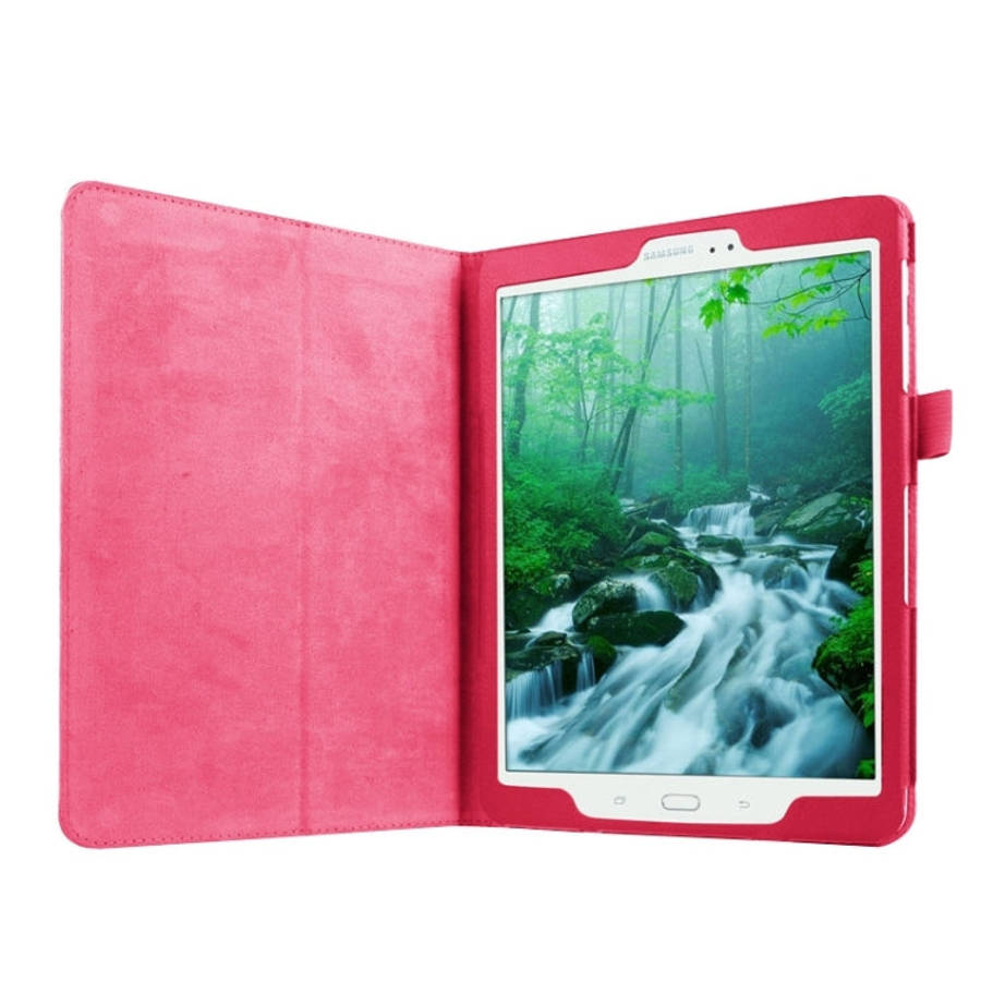 Litchi Texture Horizontal Flip Solid Color Smart Leather Case with Two-folding Holder & Sleep / W...