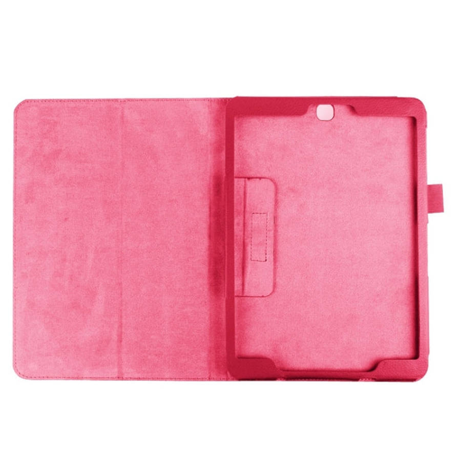 Litchi Texture Horizontal Flip Solid Color Smart Leather Case with Two-folding Holder & Sleep / W...