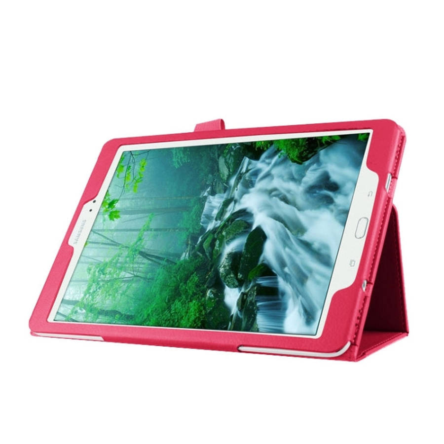 Litchi Texture Horizontal Flip Solid Color Smart Leather Case with Two-folding Holder & Sleep / W...