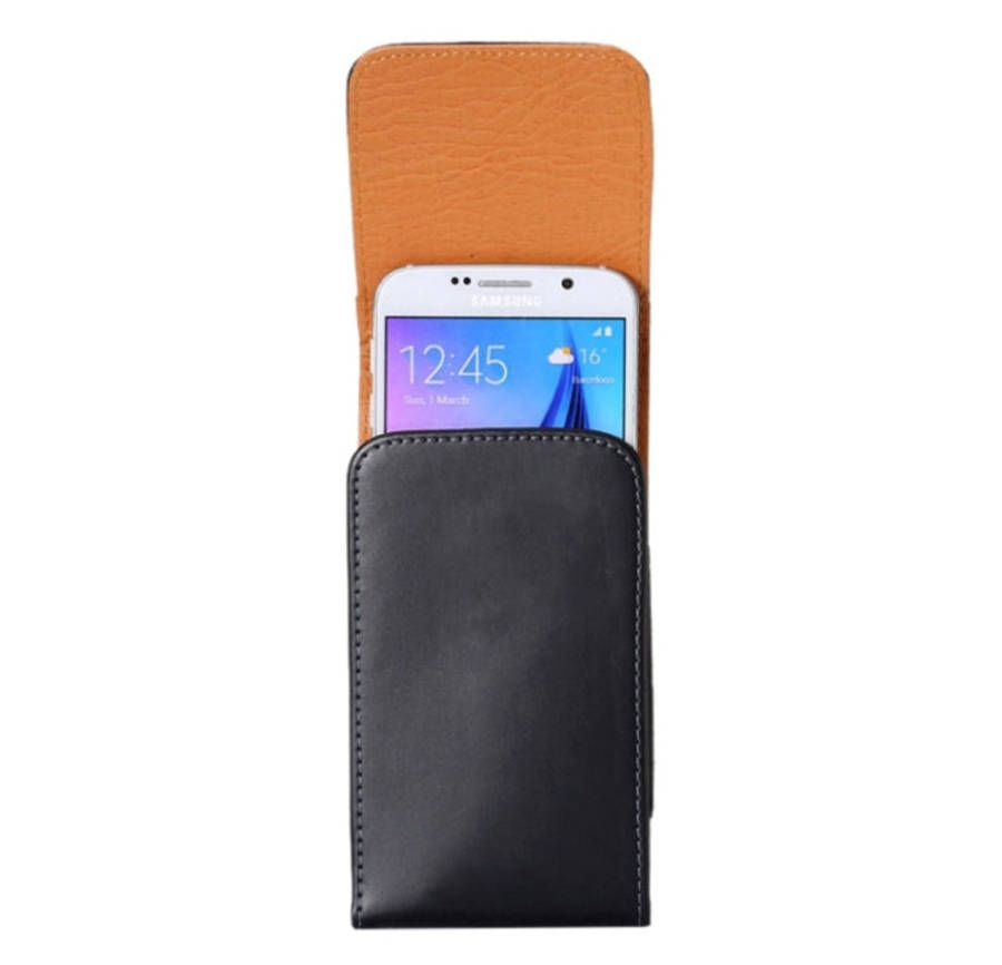 For iPhone X  & Galaxy S7 & S6 / G920 Crazy Horse Texture Vertical Flip Leather Case / Waist Bag ...