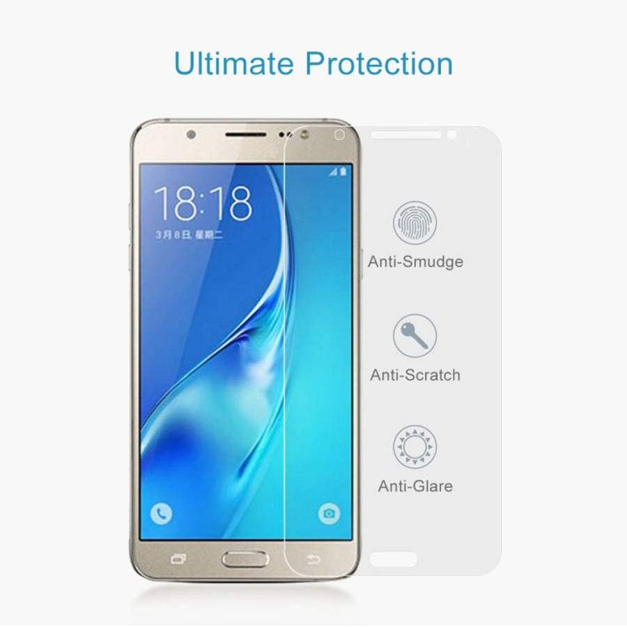 50 PCS HAWEEL 0.26mm 9H+ Surface Hardness 2.5D Explosion-proof Tempered Glass Film for Galaxy J7 ...