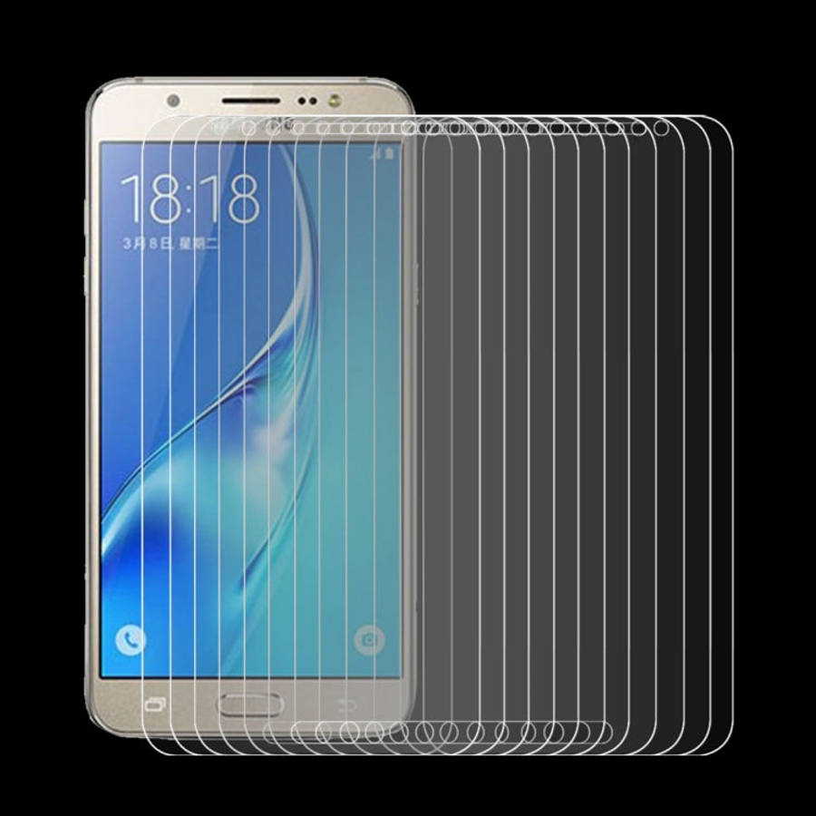 50 PCS HAWEEL 0.26mm 9H+ Surface Hardness 2.5D Explosion-proof Tempered Glass Film for Galaxy J7 ...