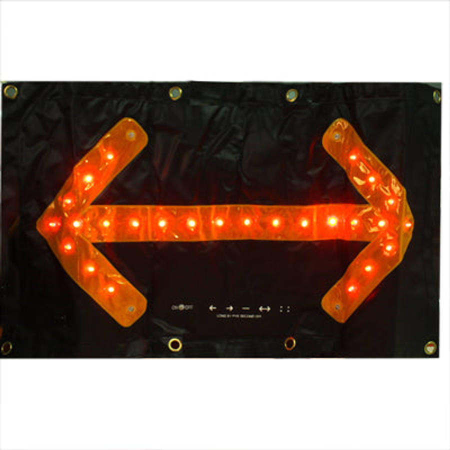 30 LED Car Safety Hazard Traffic Two-way Arrow Direction with Key Indicator Switch Signal Sign, Y...